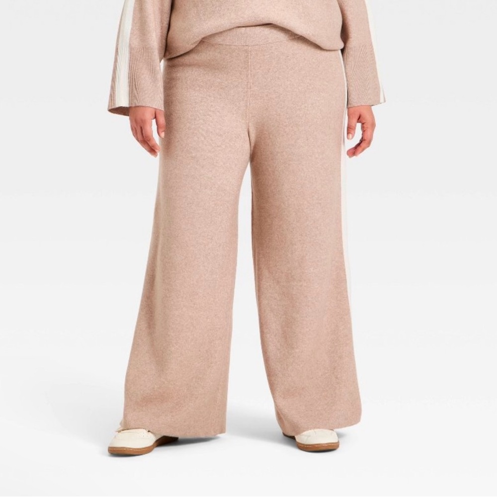 Ava & Viv Women's High-Rise Wide Leg Pants